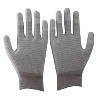 Carbon ESD PU palm Coated Gloves